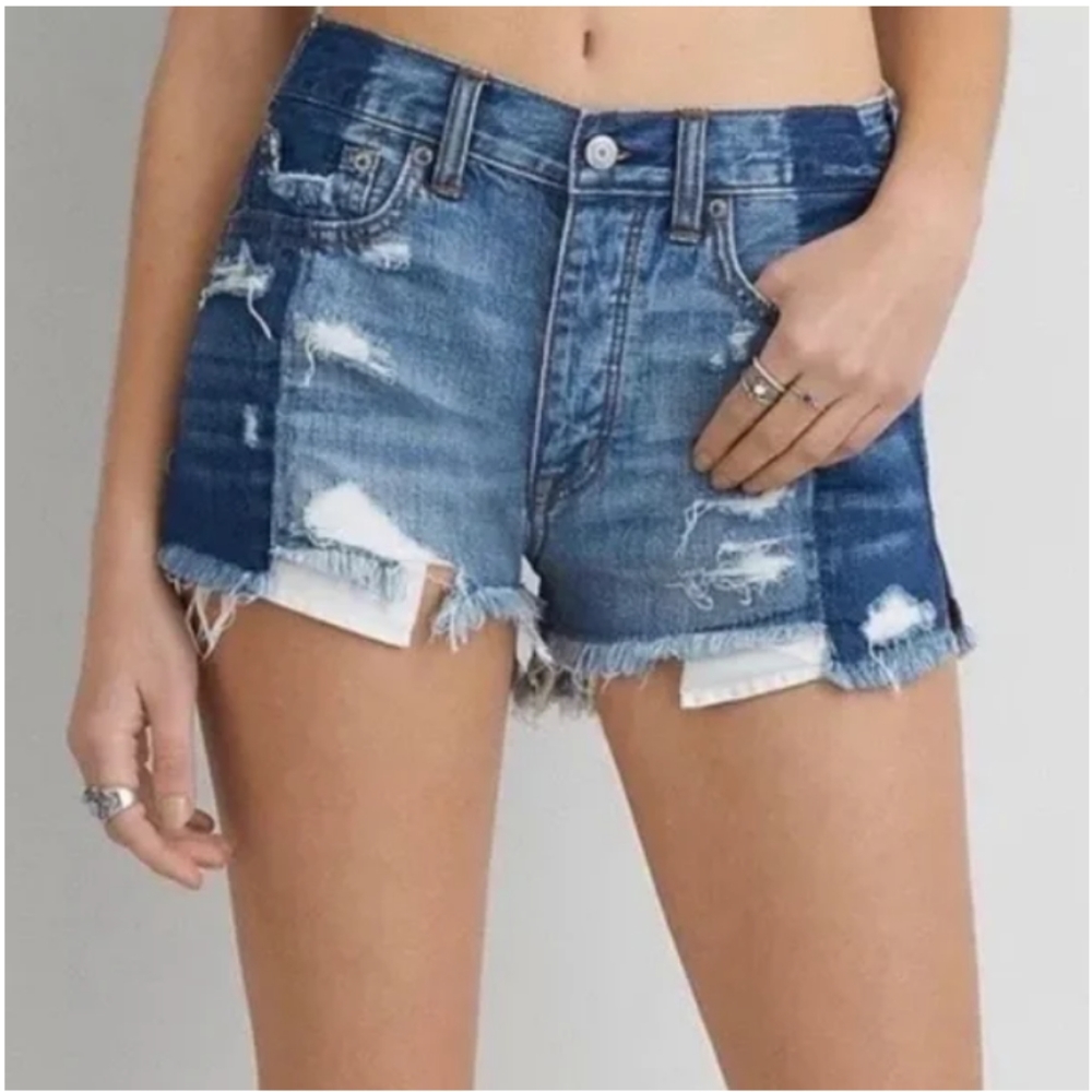 AMERICAN EAGLE OUTFITTERS VINTAGE HI-RISE FESTIVAL SHORTS SIZE 8
